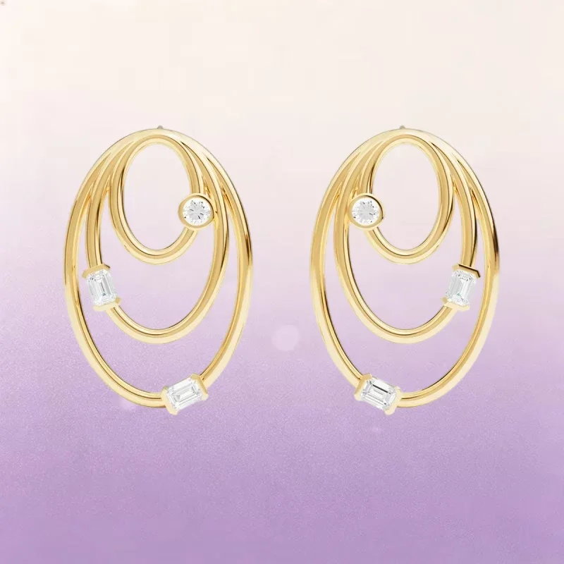 ZPFF 2025 New 925 Silver High-Quality Gold Necklace, Bracelet, Earrings And Ring Are Fashionable And Exquisite Jewelry For Wome - view 3