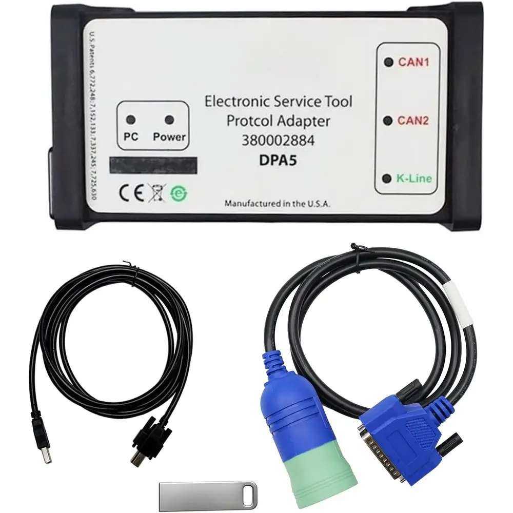 

380002884 ESTV8.6 V9.5 V9.8 V9.12 DPA5 Diagnostic Tool Kit/Dearborn Protocol Adapter 5 - fits forNew Holland Electronic Service