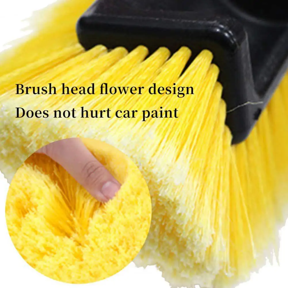 Scratch-free Car Wash Brush Car Brush with Detachable Handle Soft Bristles Design Tight Connection On/off Switch Scratch-free