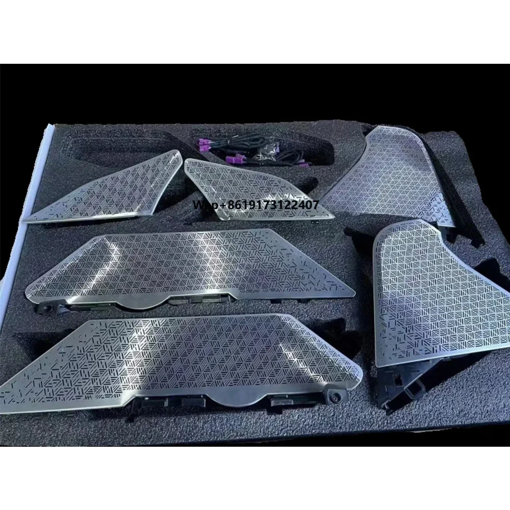 7 Series Luxury Car Door Speaker Horn Cover Trim Metal Interior Accessories Car Horn Cover