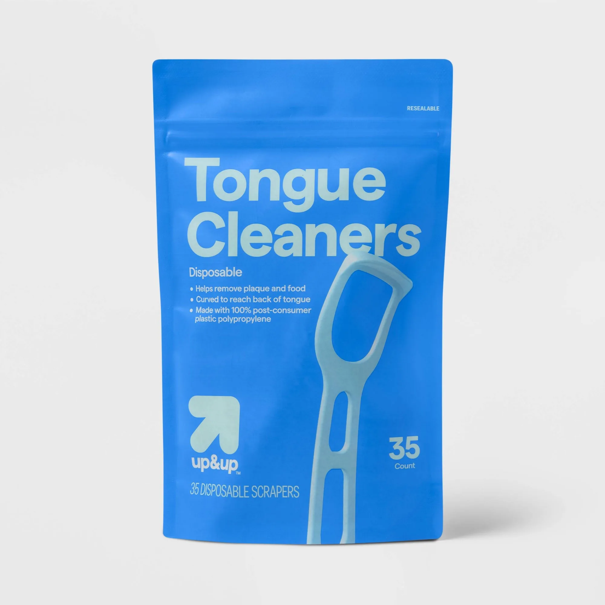 35ct Disposable Tongue Scrapers, Gentle Plastic Oral Care Cleaners For Travel, Home Dental Hygiene And Fresh Breath