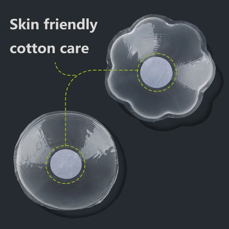Silicone Reusable Nipple Cover  Invisible Strapless Anti Convex Breast Pasties Women's Lingerie & Underwear Accessories