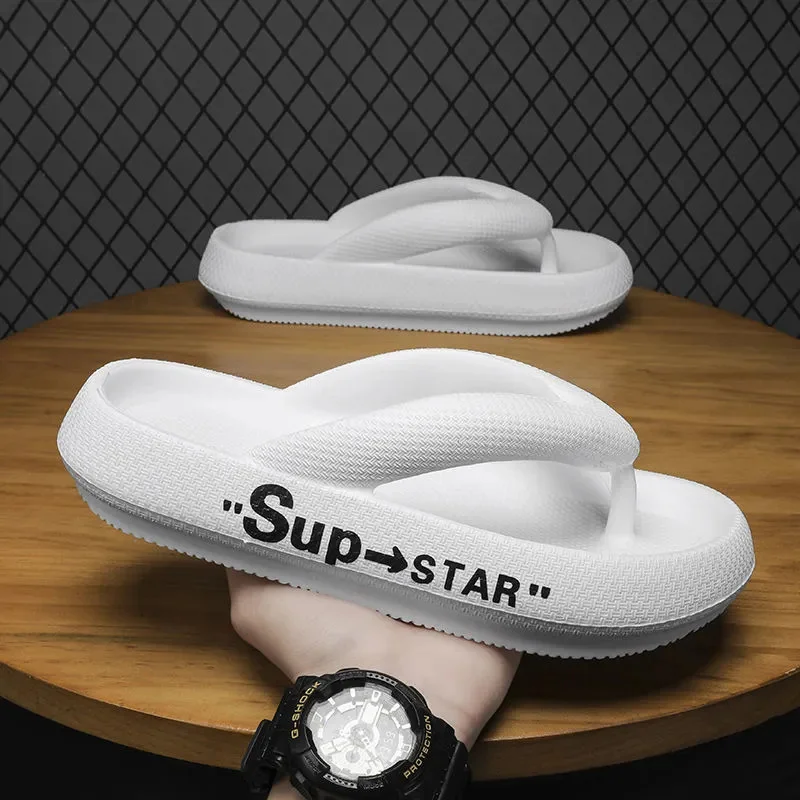Summer Men's Flip-flops Massage Granule Slippers Comfortable Beach Sandals Men Casual Shoes Platform Flip Flops Bathroom Shoes