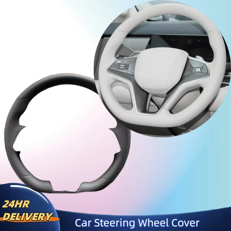 

DIY Abrasion-resistant Anti-slip Wear-resistant Microfiber Leather Steering Wheel Cover For BYD Sealion 8 Tang L 2025 2026