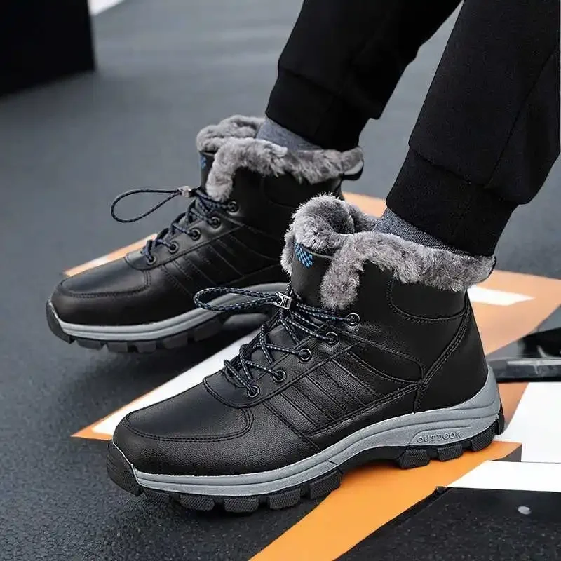 Massive Thermo Hiking Boots Men Genuine Teenage Shoes Outdoor Hiking Shoes Sneakers Sport Baskette Tenes Mascolino Cute