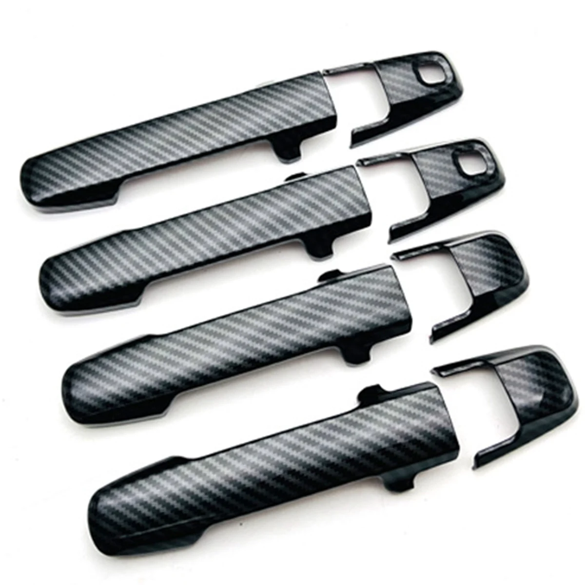 غطاء مقبض باب سيارة من ألياف الكربون ، ملصق ديكور ، ملحقات خارجية ، تشذيب لسوزوكي محتال MR52S ، MR92S ،-