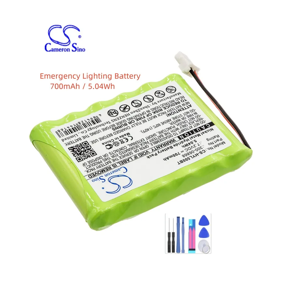 Emergency Lighting Battery For 8DLTSSCBASE1 8DLWLTP100 WLTP100 LKP500 Lyric Resideo ProSeries Prosixlcdkp 700mAh / 5.04Wh