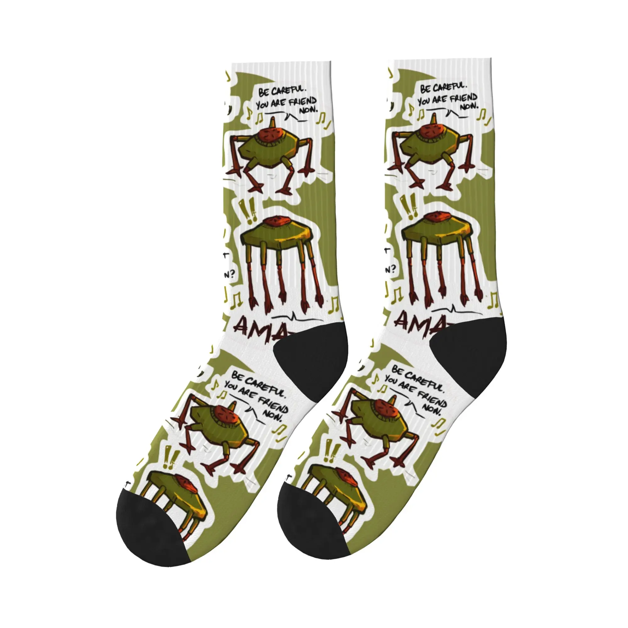 Project Hail Mary Jazz Hands Stockings  Graphic Korean Socks Autumn Non Skid Socks Men Climbing Soft Socks