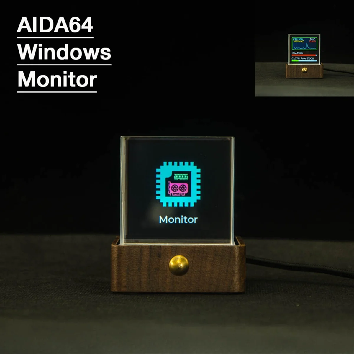 【إنخفاض السعر!】شاشة بيتكوين تاكر، شاشة عرض رقمية على مدار الساعة، درجة حرارة الطقس، الرطوبة، تشغيل صورة شخصي #2