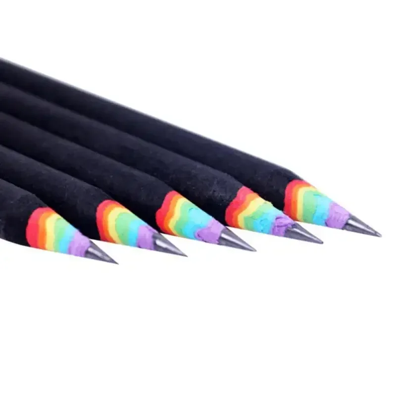 ดินสอ Hb ดินสอสีรุ้งรายการเครื่องเขียนอุปกรณ์วาดภาพดินสอน่ารักสําหรับสํานักงานโรงเรียนของขวัญโรงเรียน