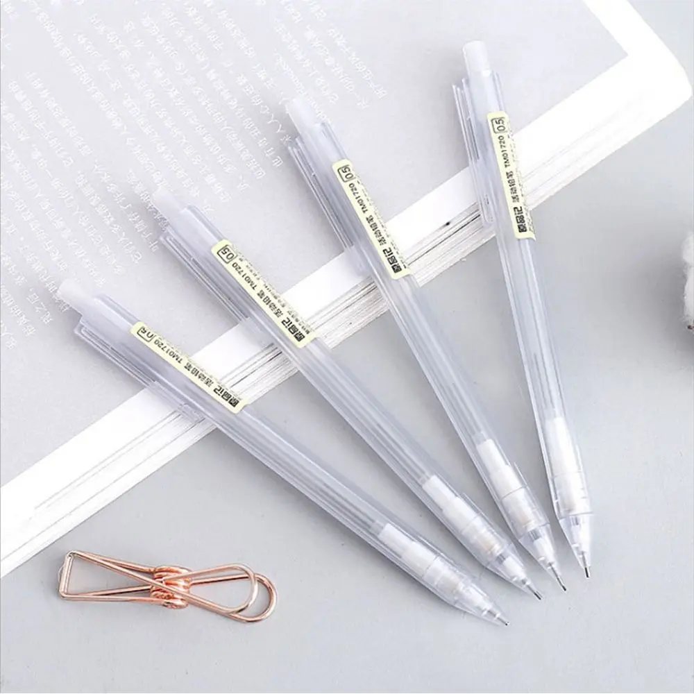 

2B 0.5/0.7mm Transparent Stationery School Supplies Student Mechanical Pencil