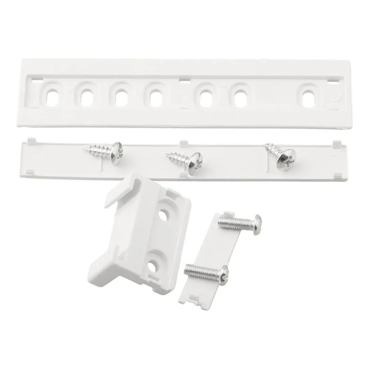 2026 New Tool Built-in Refrigerator Slide Rails, Smooth Glide Mobile Shelf Tracks for Easy Access, Space Optimization, White