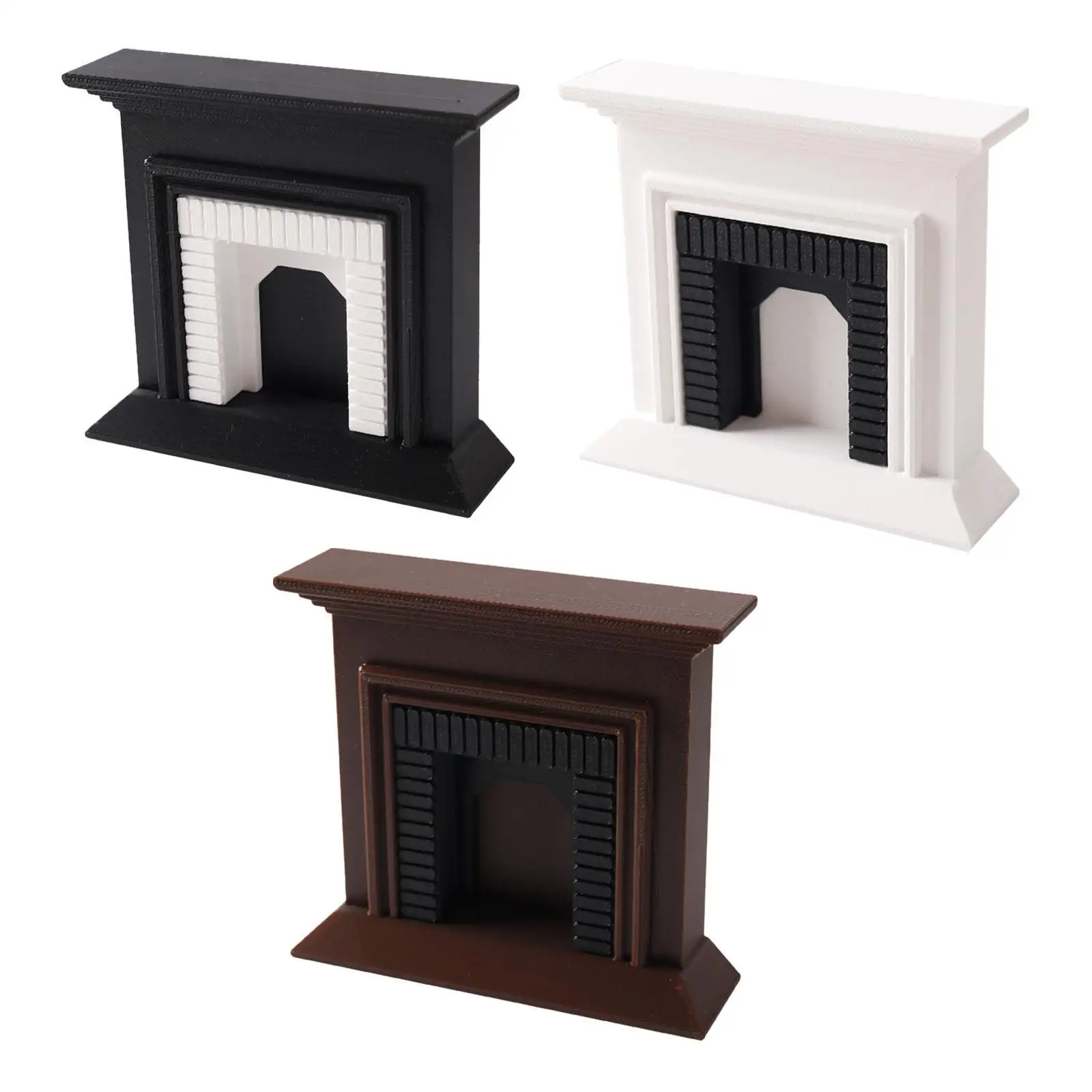 مقياس 1:12 مدفأة دمية نموذج مصغر لتزيين بيت الدمية لمناظر الحياة
