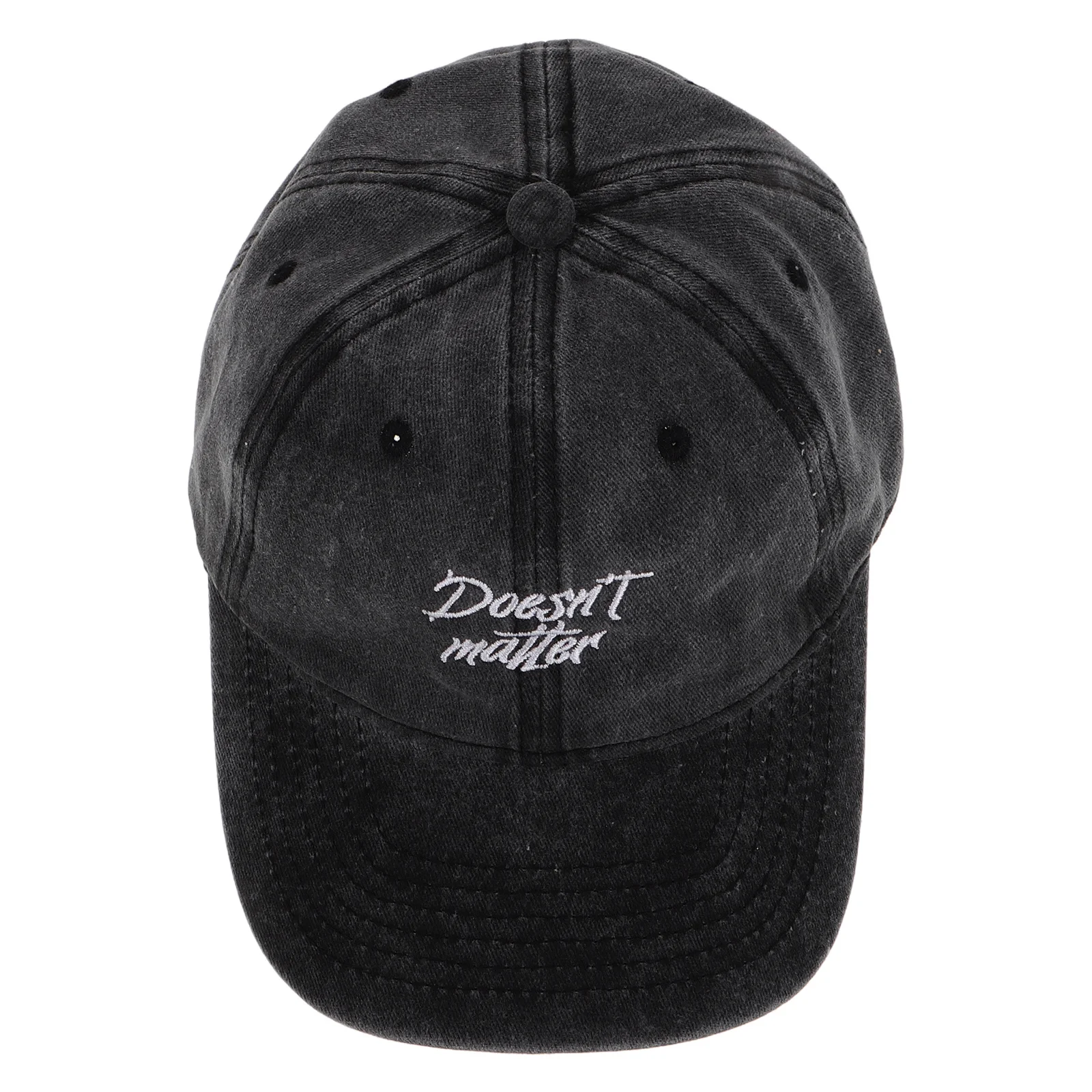 

Vintage Washed Baseball Cap Adjustable Soft Cotton Dad Hat Embroidered Letter Design Casual Outdoor Hiking Sports