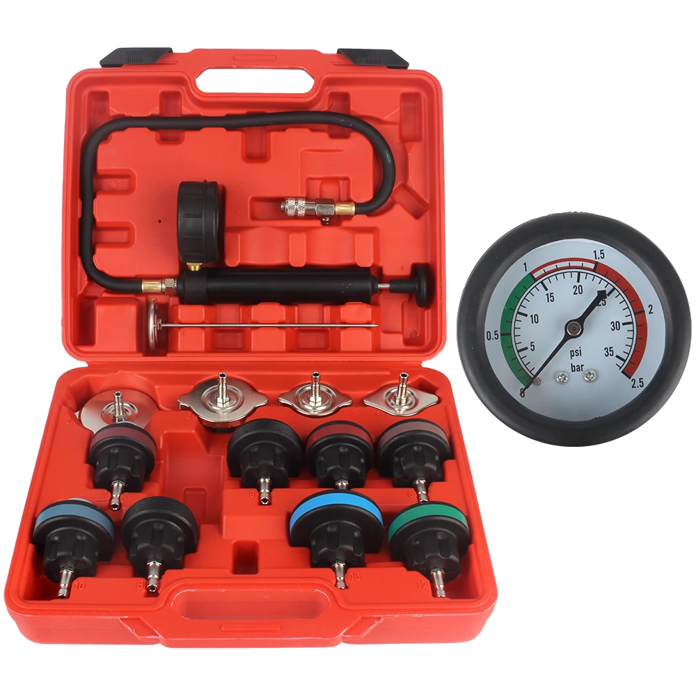 เครื่องมือตรวจจับการรั่วของถัง - Radiator Pressure Tester บทวิจารณ์และราคา