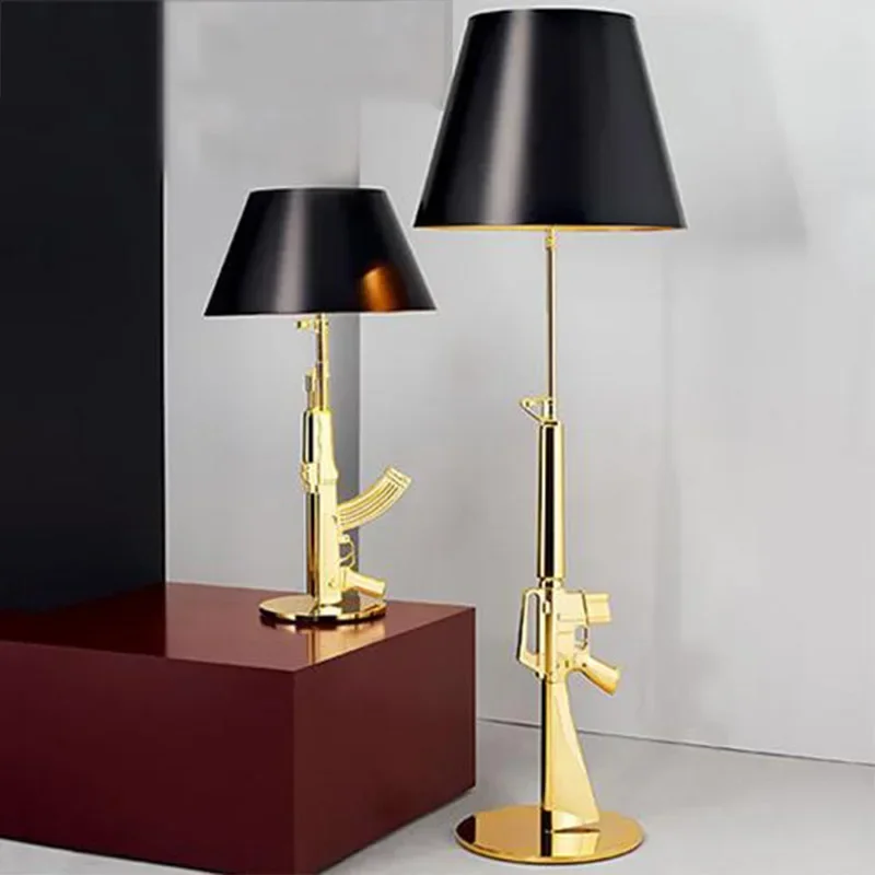 

AK47 Floor lamp postmodern creative lamp LED designer Corner Light for Living Room reading Bedroom Bedside gold floor lamp