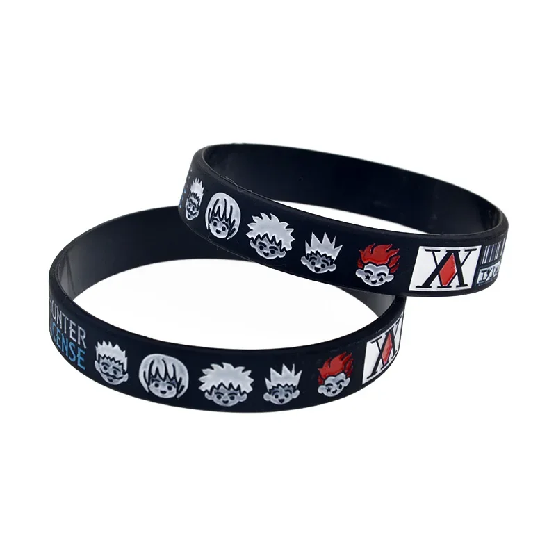 1 PC Hunter License Silicone Bracelet Black Bangle Mens Jewellery Anime Wristbands Cartoon Figure Cosplay Gifts view 3