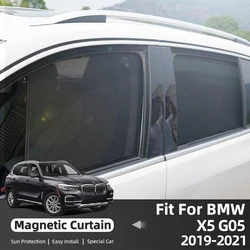 For BMW X5 G05 2018 2019 2020 2021 2022 2023 Car Curtain Window Sunshade Covers Magnetic Sun Shade Visor Solar Auto Accessories
