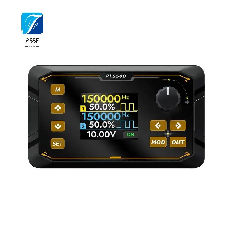 A55F-PLS500 Dual Channel PWM Pulse Signal Generator 1Hz-500Khz With Adjustable Dead Zone Complementary Waveform