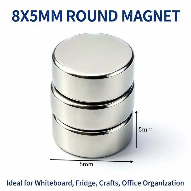 8x5mm Neodymium Magnet Disc N35 Strong Permanent NdFeB Magnets Round Small Powerful Magnetic for DIY Crafts Industry