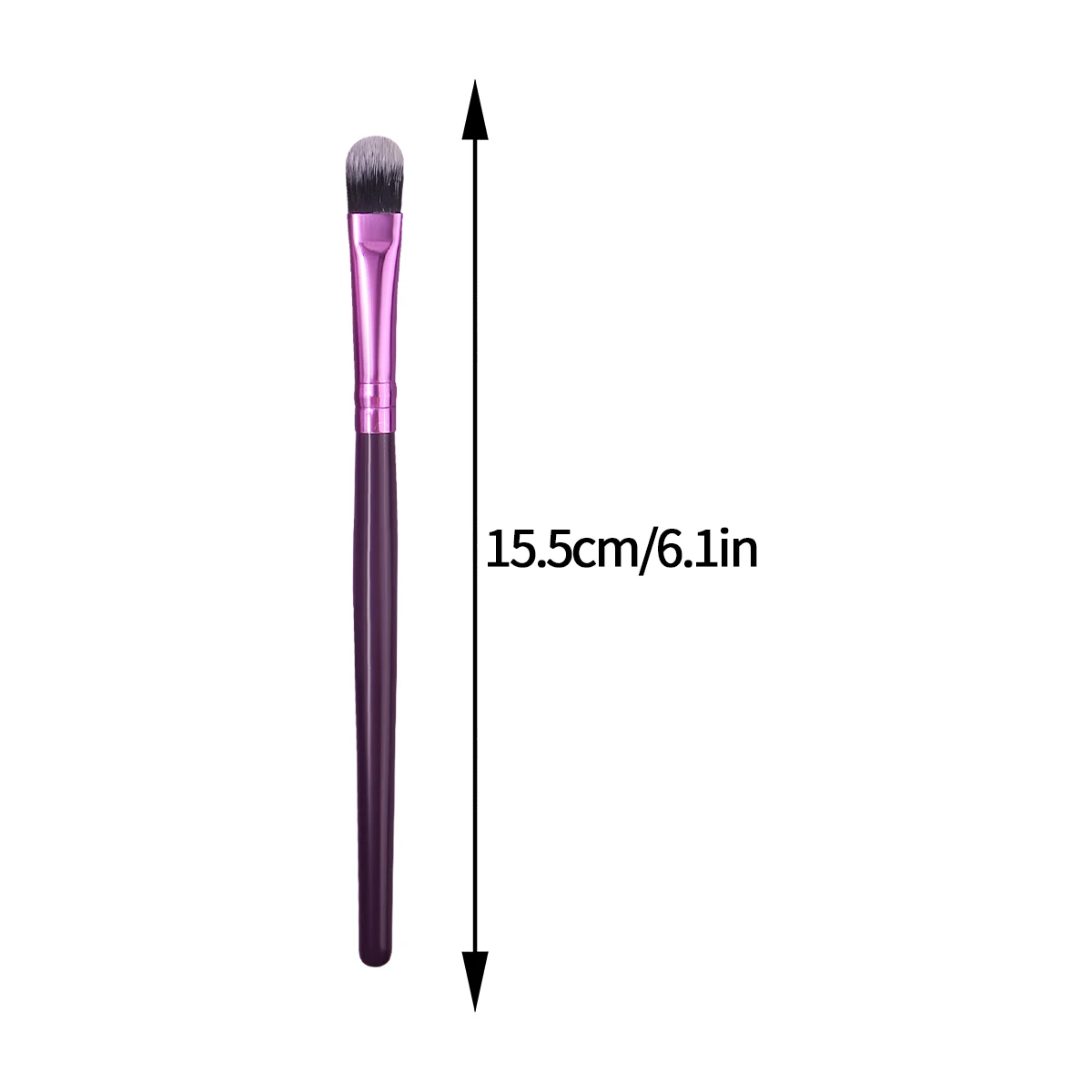 Conjunto de pincéis de maquiagem roxo de 6 peças: cerdas macias para fácil coloração, pincel de sombra, pincel corretivo, maquiagem profissional detailbrush