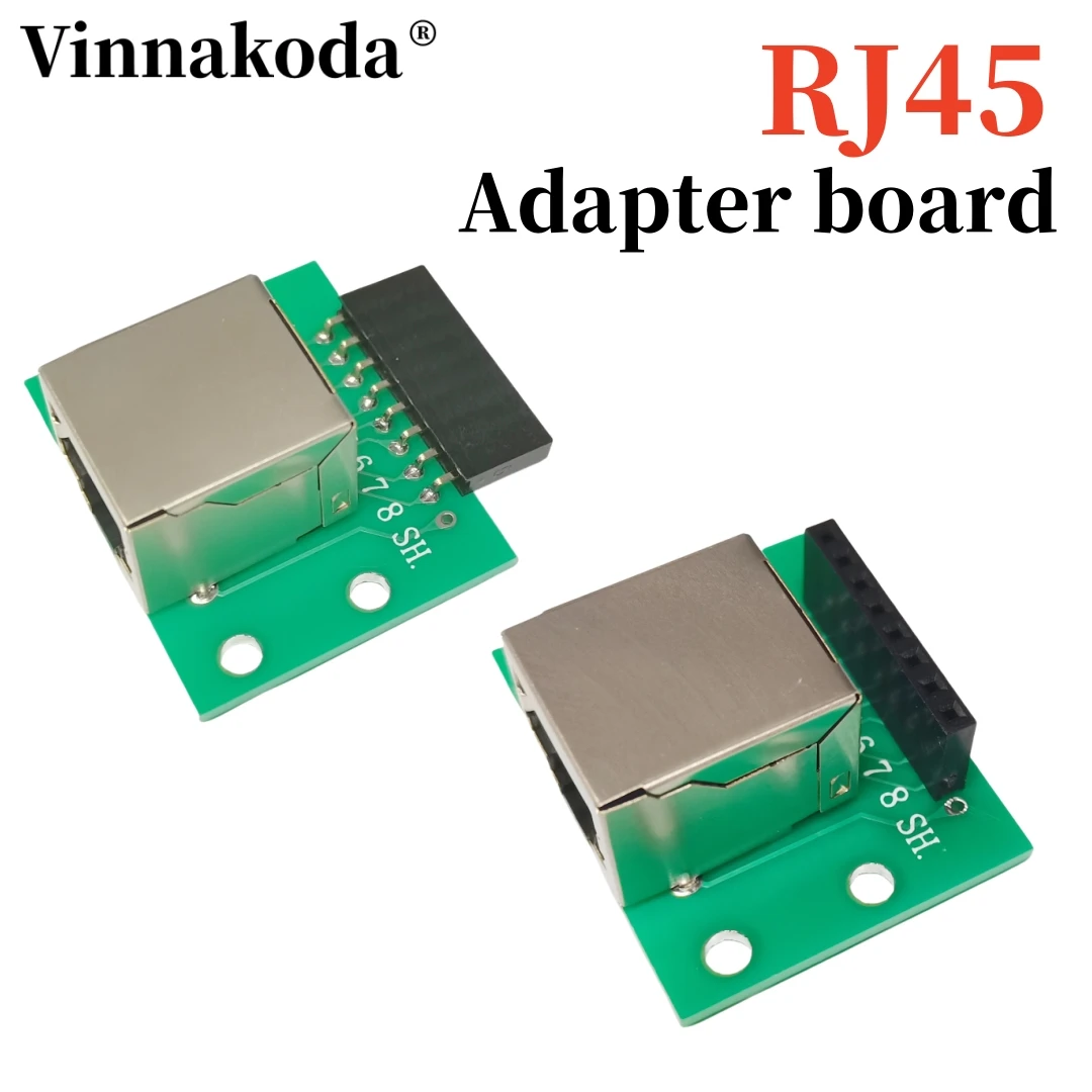 Ensemble technique de répartiteur RJ45, carte adaptateur modulaire, connecteur Ethernet, interface réseau, carte d'installation, en-tête de broche, 1 pièce