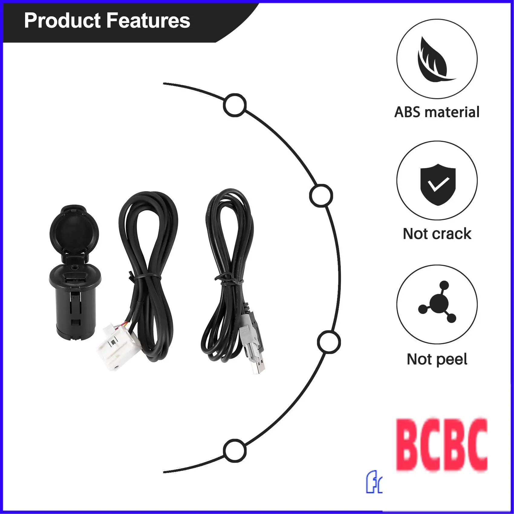 BB-Car ستيريو ذكر USB كابل مساعد مجموعة ل 206 207 307 308 407 408 508 607 لسيتروين C3 C4 C5 C6 ل RD43 RD45