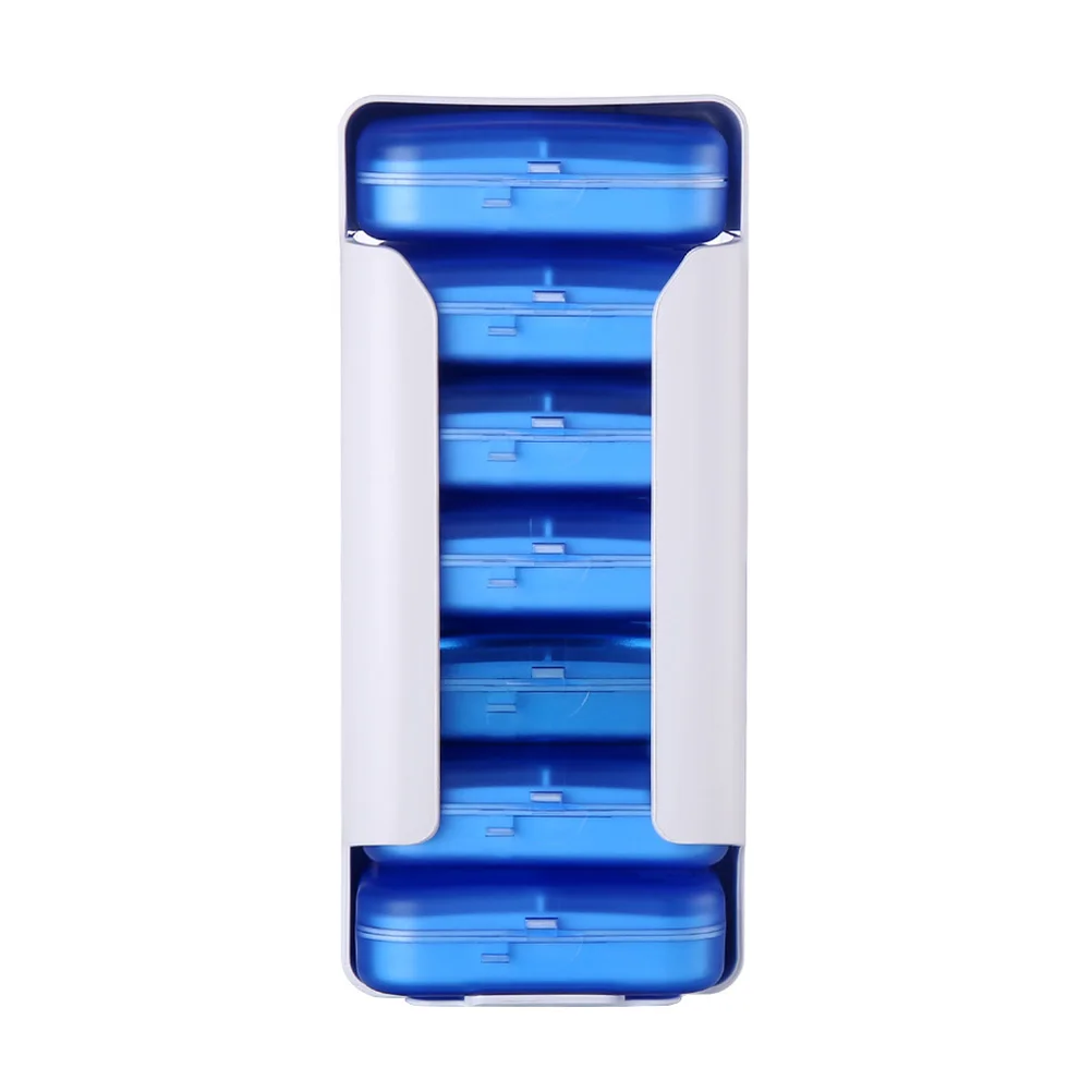 

Travel Pill Box Medicine Kit Medication Organizer Storage Portable Daily with Removable Compartments Cute