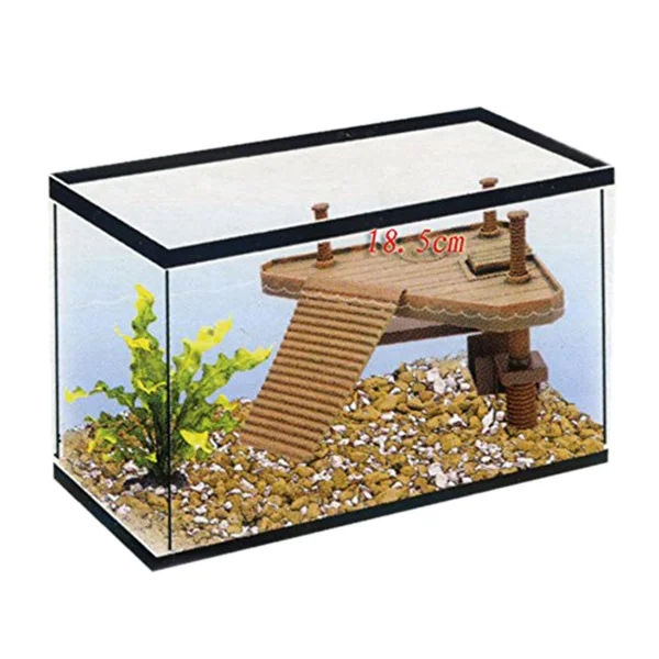 

Durable Plastic Floating Turtle Pier Triangular Platform Textured Ramp Suitable for Small Medium Turtle
