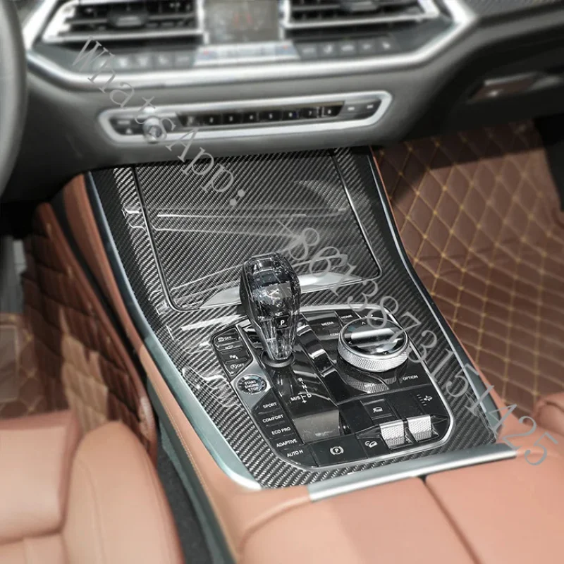 Suitable Para X5 G05 Series 15 UnitsReal dry carbon fiber interior left-hand drive interior panel trim paste 2018-2020.