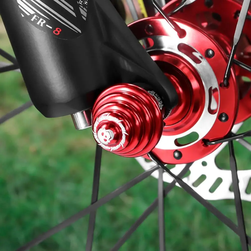 CNC Quick Release Bicycle Hub Nut M5 Aluminum Alloy Rear Axle Screw Anodizing High Strength Bike Accessories MTB