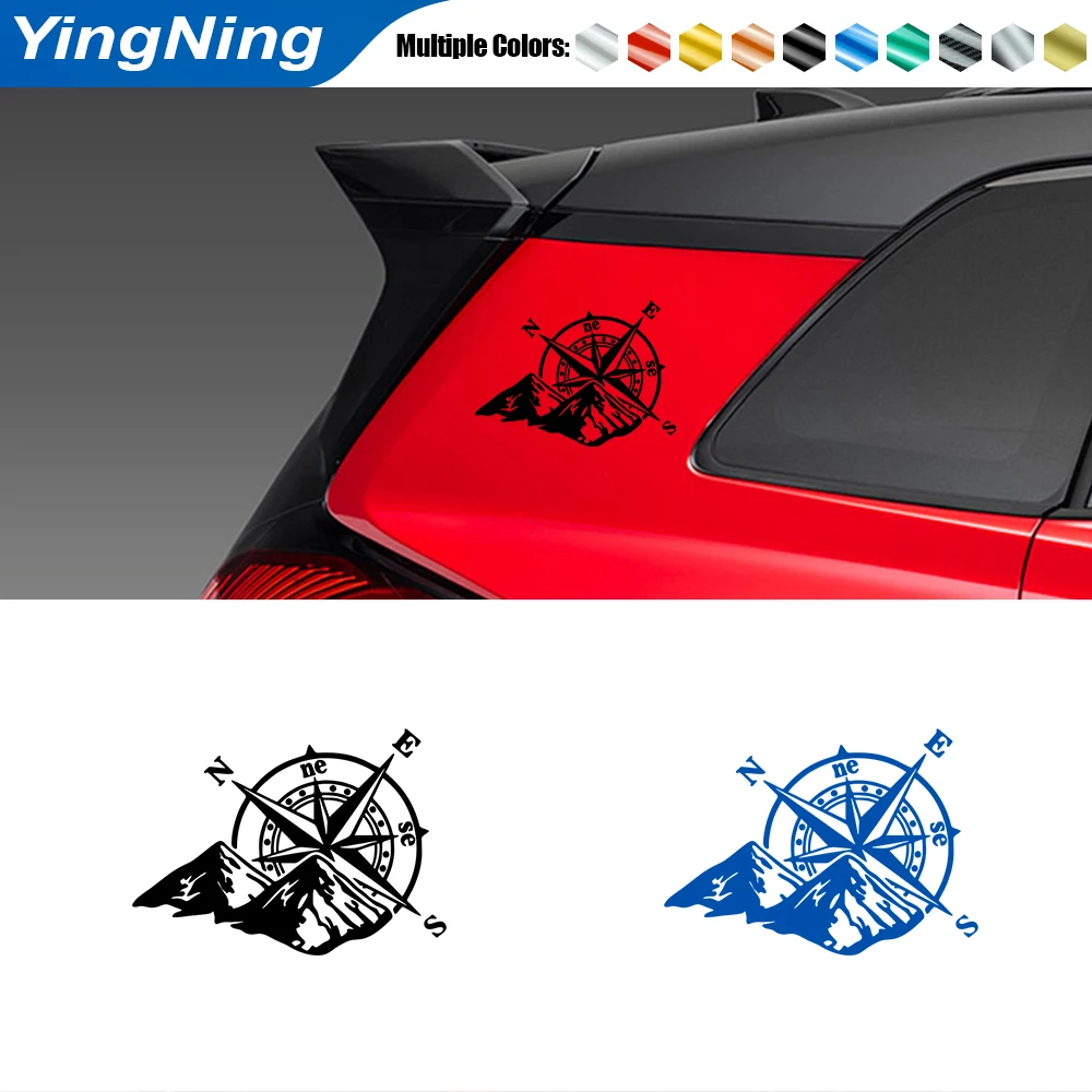 

Car Stickers With The Compass Pattern Vinyl Stickers Reflective Auto Stickers For Car Bumpers And Car Decorations Accessories