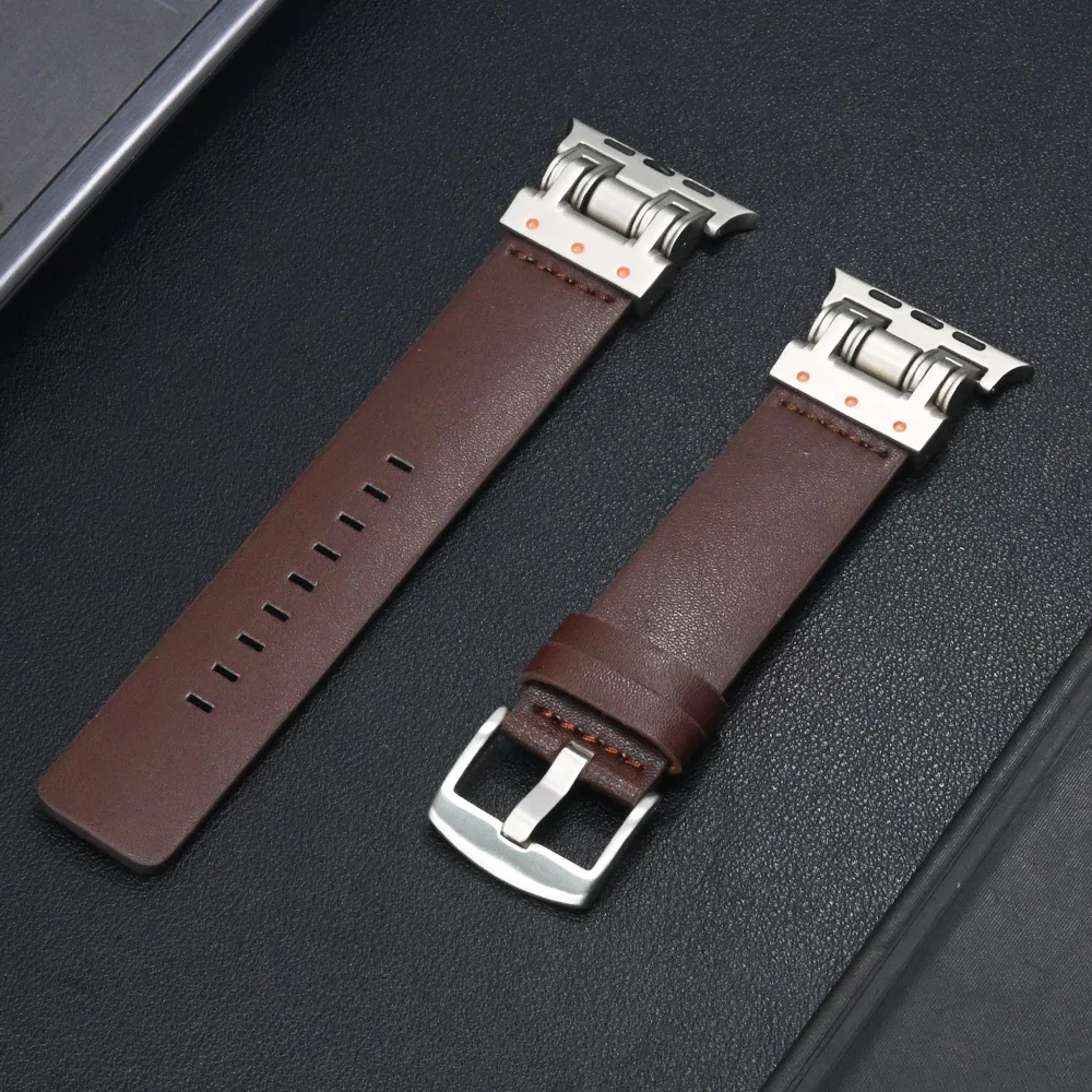 حزام من الجلد لساعة أبل الترا 1 2 49 مللي متر 10 46 مللي متر الرياضة حلقة سوار لسلسلة Iwatch 9 8 7 6 5 4 Se 45 مللي متر 44 مللي متر Correa