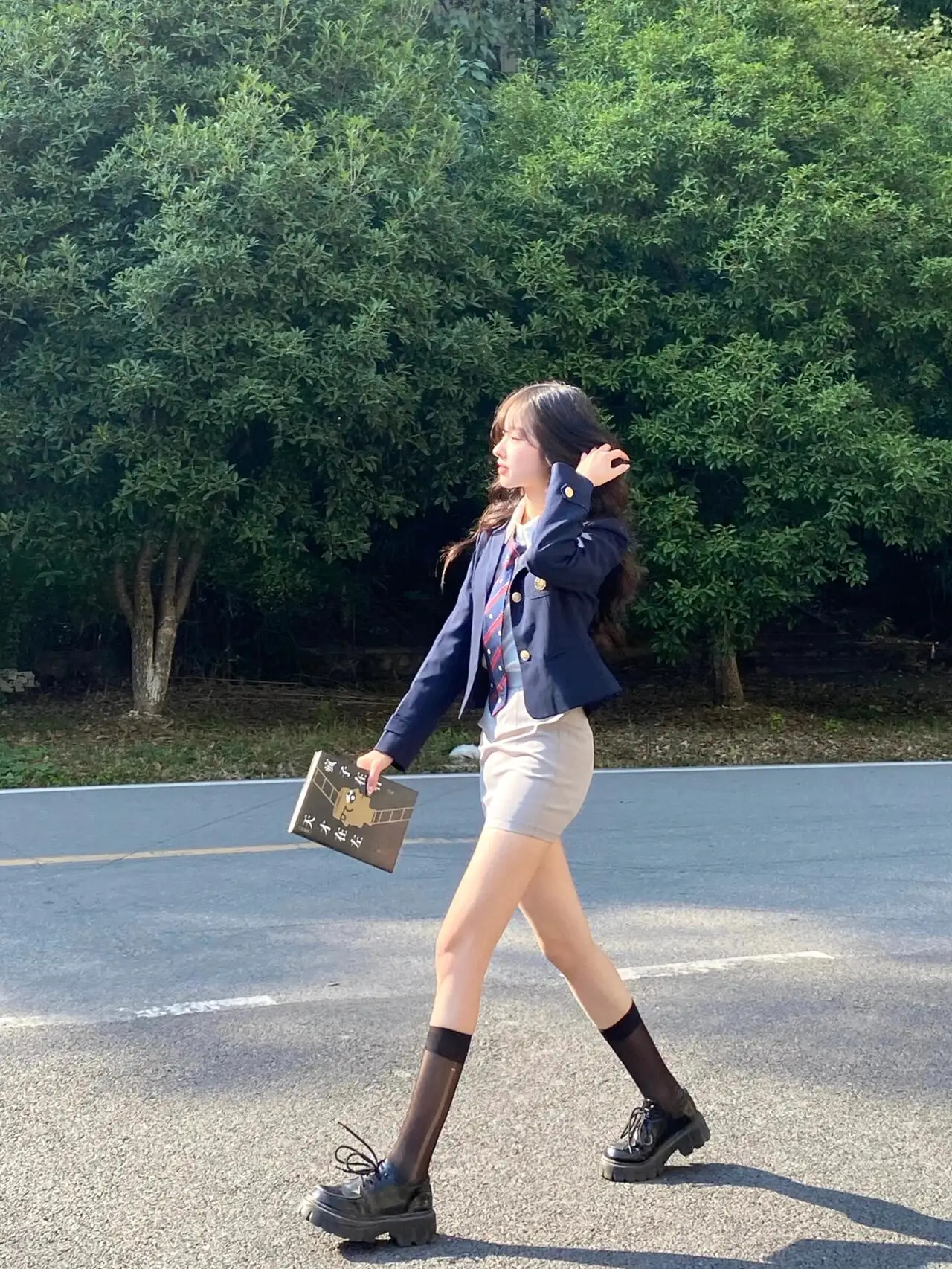 

Корейский драматический костюм JK Jaet, плиссированная юбка, irt School orm, комплект костюмов на Хэллоуин, женский ансамбль Faion