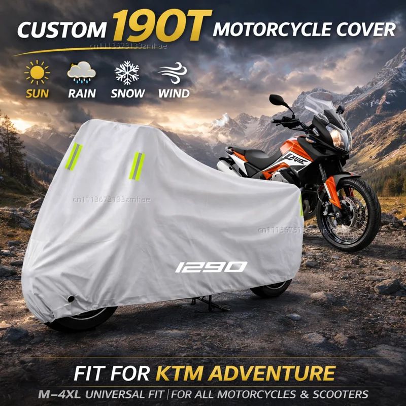 

Чехол для мотоцикла KTM Adventure 790 990 1050 1090 1190 1290, водонепроницаемый, защита от УФ-излучения, дождя, пыли, солнца, всепогодный чехол