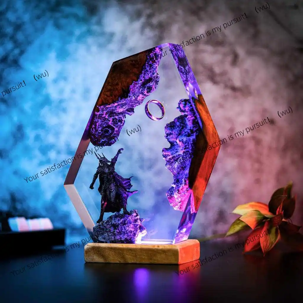 Resin lamp gift resin lamp Lord of the Rings Tolkien home bedroom resin night light