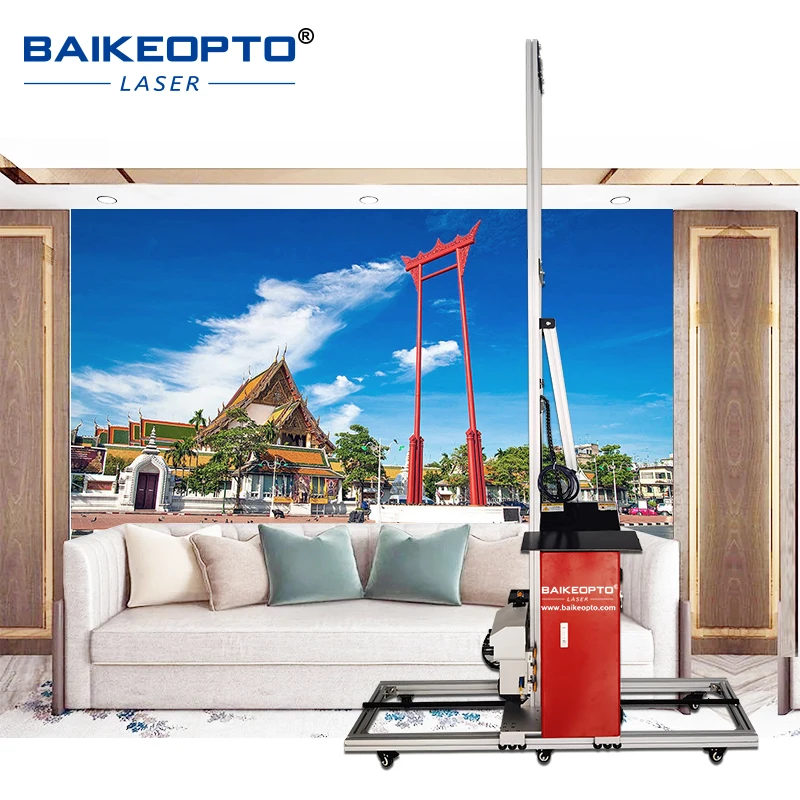 

BK-UP900H Double Epson 4720 Nozzles Fast Printing Speed 2.5M Printing Height CMYKW 5 UV Ink For Indoor Outdoor Decoration