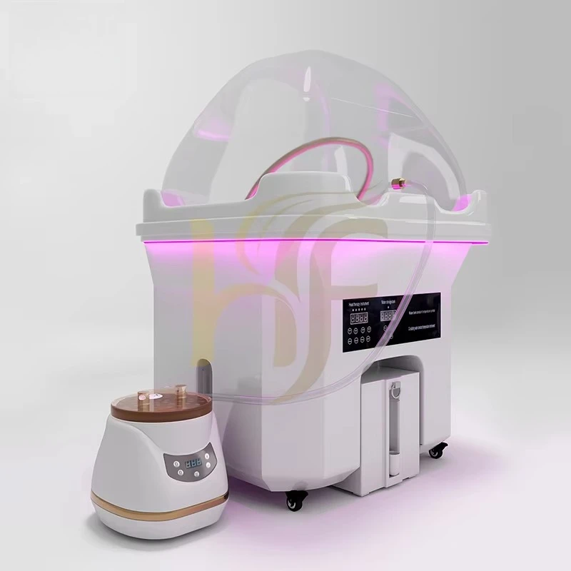 High-end Head Spa Portable Shampoo Sink with 60L 18L Water tank Head Spa Hair Washing Set Machine with Steam Water Circulation