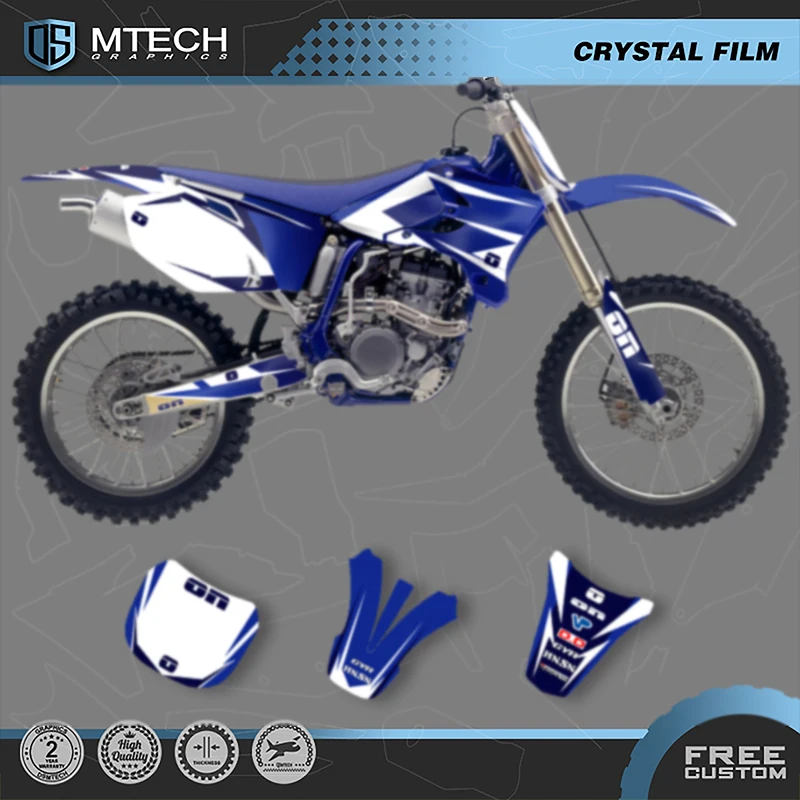 

DSMTECH Team Graphics Background Decal Sticker Kits Custom For YAMAHA YZ250F YZ450F 2003 2004 2005 YZF 250 450 YZ250 007
