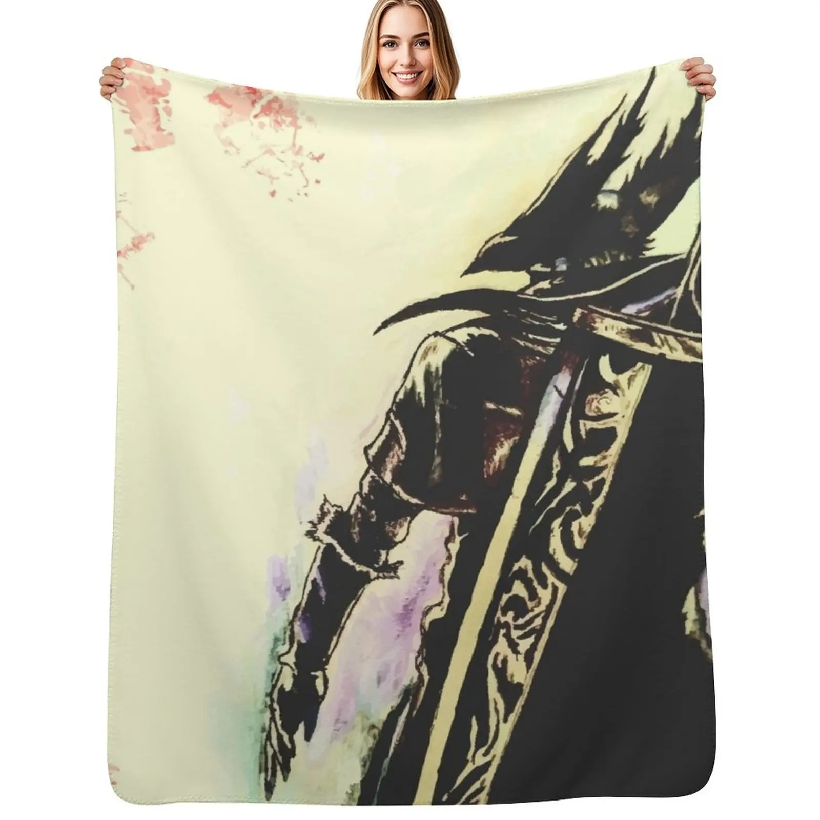 

Hunter of Nightmares || Bloodborne Throw Blanket Bed covers For Baby Warm blankets ands Blankets
