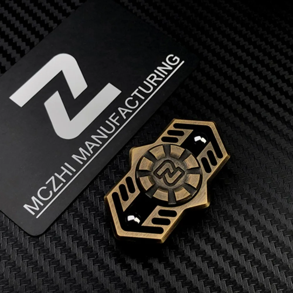 MCZHI EDC laiton Fidget Spinner jouets d'anxiété Fidget Spinners Fidget jouets adultes conceptions originales gyroscope