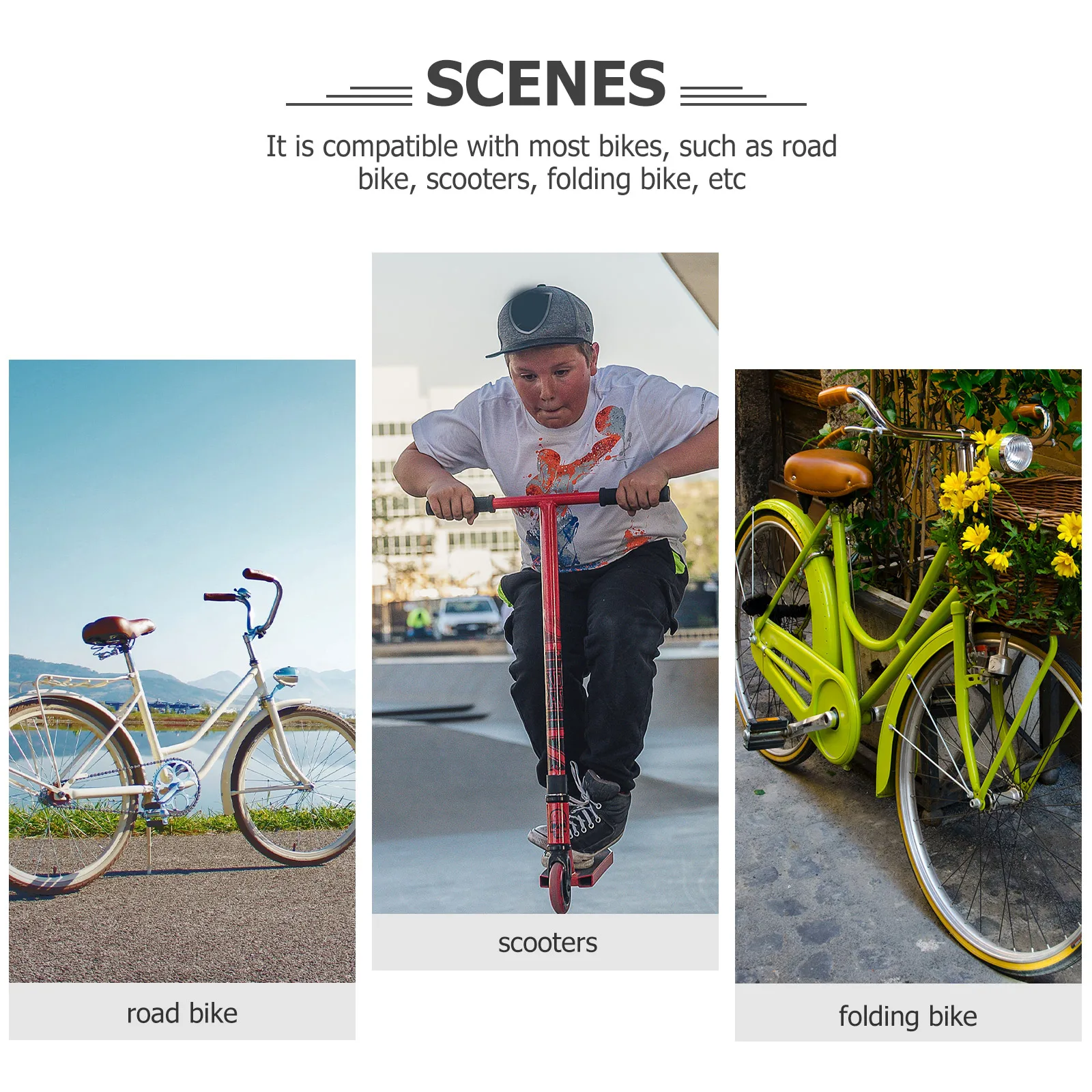 

1Set Kid Scooter Accessories Pack Glow in Dark Basket Trim Comfort Grips Fun Cycling Add Ons for Boys Girls Bike Decor