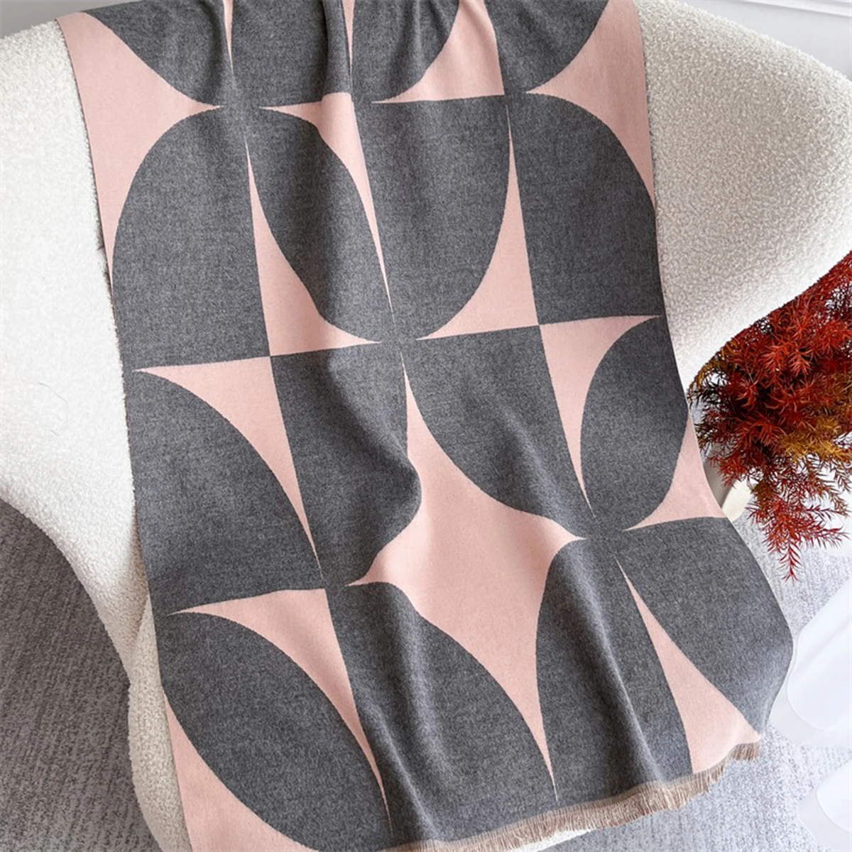 Modischer Acryl-Winter-Hijab, – Street Fashion Hijab Bewertung und Preis