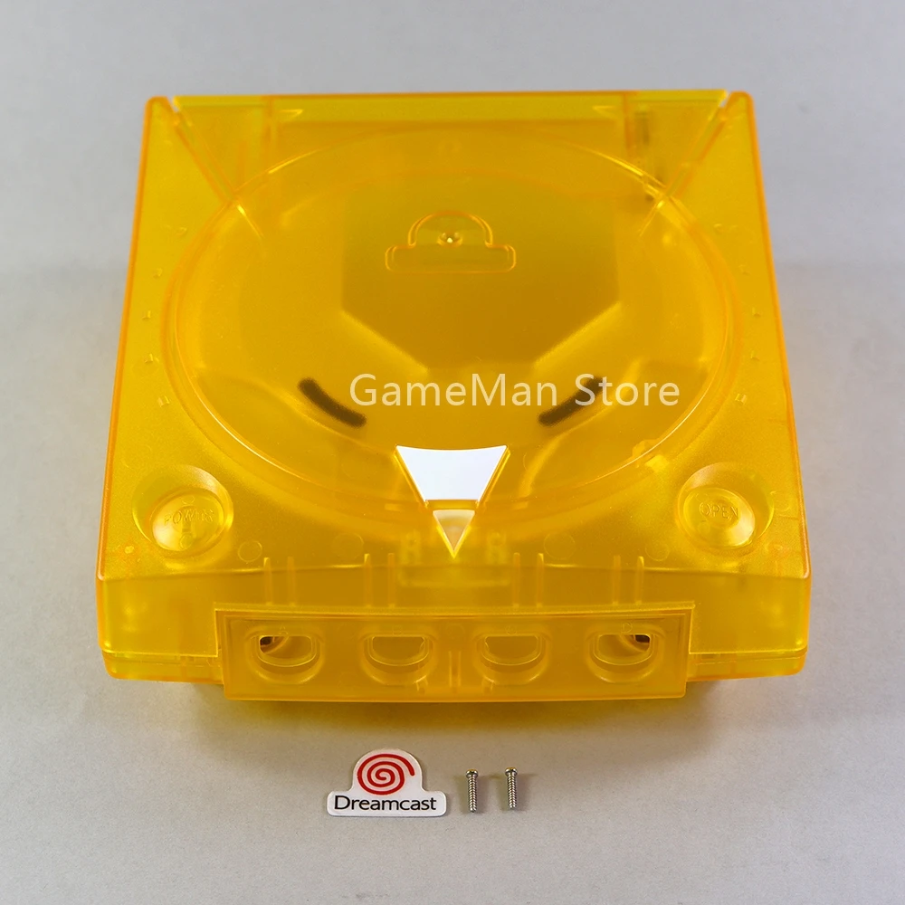 For SEGA Dreamcast DC Retro Video Game Console Housing Shell Transparent Boxes Replacement Plastic Shell Translucent Case