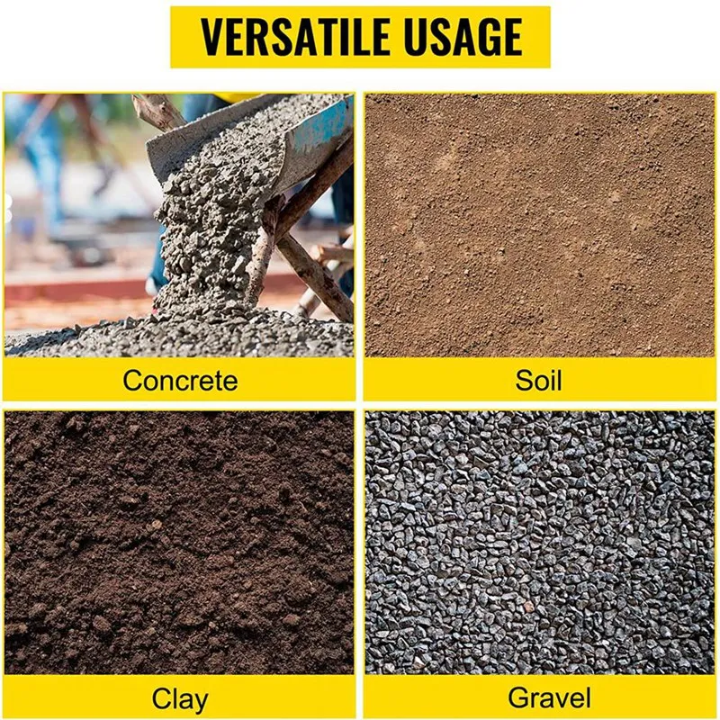 جود كلاي بأسمائها الحقيقية، 19.6 × 4.3 بوصة SDS-Max Shank، لقمة ثقب الصلب 40Cr للخنادق والحفر لقمة مجرفة للحصى وتجميد التربة