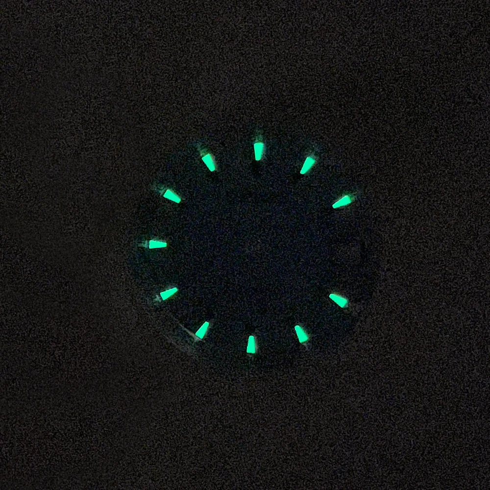 28.5 mm S Logo vertical Stripe Dial Suitable For NH35 Japan Movement Green Luminous Quality Watch Modification Accessories