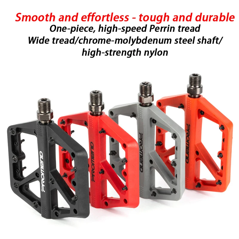 PROMEND Bicycle Pedals M42 Mountain Bike Nylon Perrin Pedals Wide Face Bearing Cycling Pedals