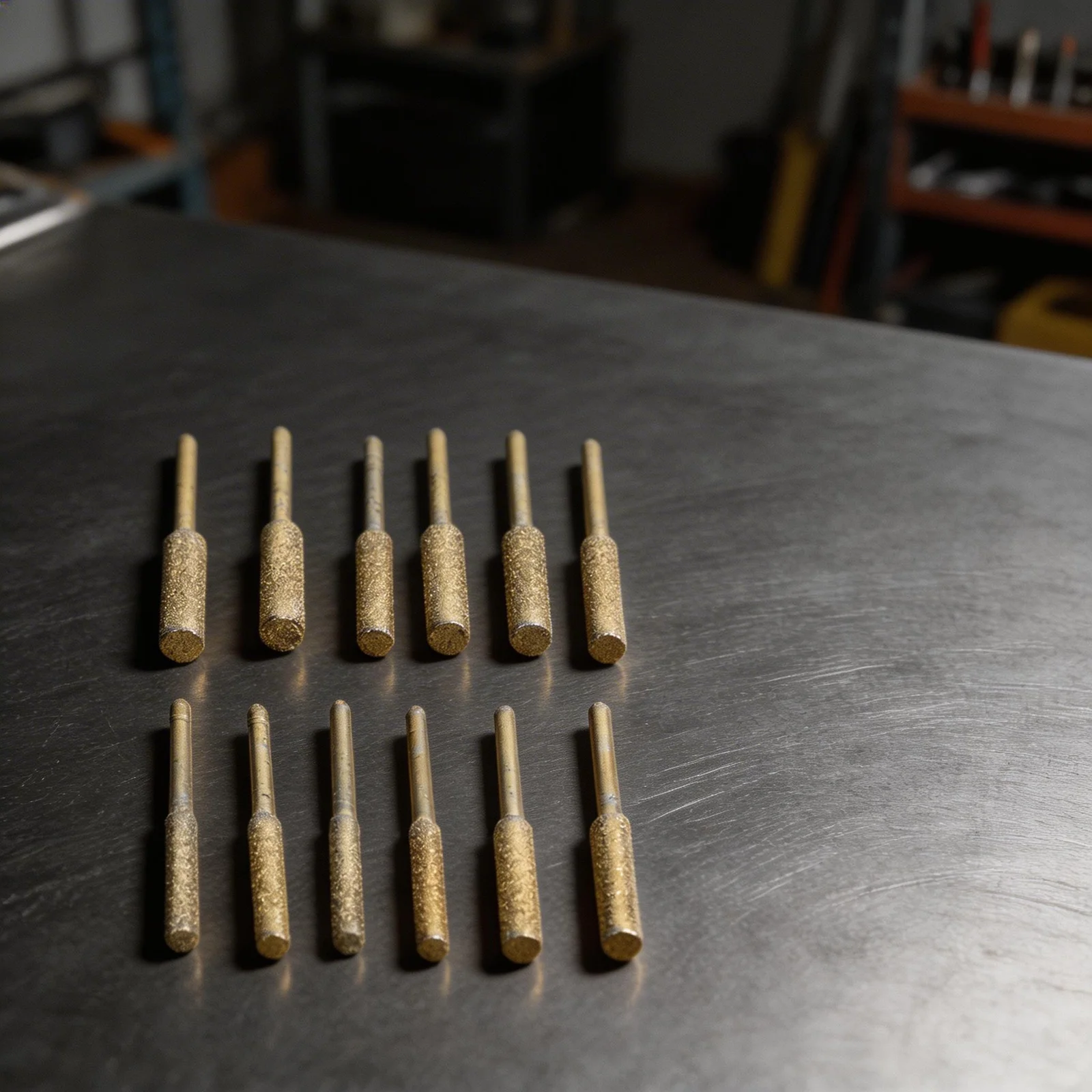 Replacement Coated Cylindrical Burr Grinding Stones for Chainsaw Chain Maintenance on Electric Sharpening Machines