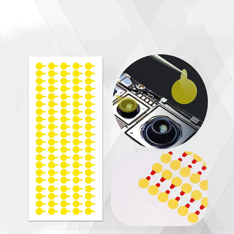 100Pcs Dust Stickers High Temperature Tape For Phone Camera Infrared Dot Matrix Protective Sticker