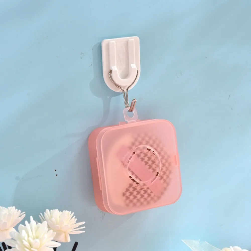 Draagbare poederdons opbergdoos Ademend Meerdere poriën Lege doos Verpakking Stofdicht Grote poederdonsdoos Make-up gereedschap